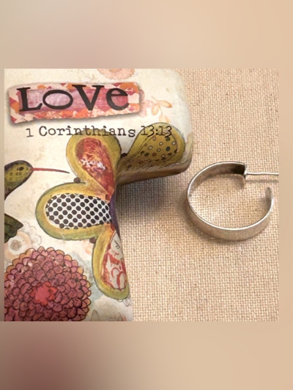 Retired James Avery large simplicity earring (ONE)